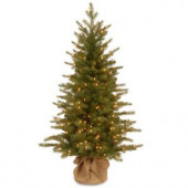 48 in. Feel-Real Nordic Spruce Tree with Clear Lights