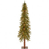 6 ft. Hickory Cedar Artificial Christmas Tree with Clear Lights