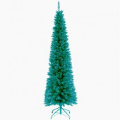 6 ft. Turquoise Tinsel Artificial Christmas Tree