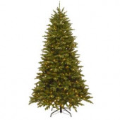 7-1/2 ft. Feel Real Montana Spruce Hinged Artificial Christmas Tree with 550 Clear Lights