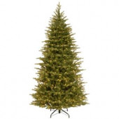7-1/2 ft. Feel Real Nordic Spruce Slim Hinged Artificial Christmas Tree with 750 Clear Lights