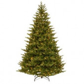 7-1/2 ft. Feel Real Preston Fir Hinged Artificial Christmas Tree with 800 Clear Lights