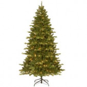 7-1/2 ft. Feel Real Sheridan Spruce Hinged Artificial Christmas Tree with 550 Clear Lights