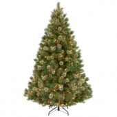 7-1/2 ft. Wispy Willow Grande Medium Hinged Artificial Christmas Tree with 750 Clear Lights