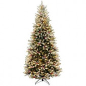 7.5 ft. Dunhill Fir Slim Artificial Christmas Tree with Clear Lights
