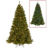 7.5 ft. North Valley Spruce Artificial Christmas Tree with Dual Color LED Lights