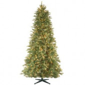 7.5 ft. PowerConnect Tiffany Fir Artificial Christmas Slim Tree with Clear Lights