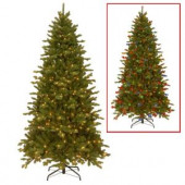 7.5 ft. Sheridan Spruce Artificial Christmas Tree with Dual Color LED Lights