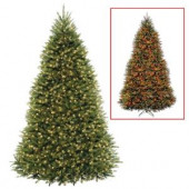 9 ft. Dunhill Fir Artificial Christmas Tree with Dual Color LED Lights