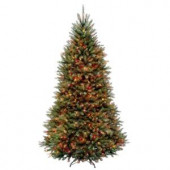 9 ft. Dunhill Fir Hinged Artificial Christmas Tree with 900 Multicolor Lights