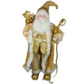Plush Collection 36 in. Gold Santa