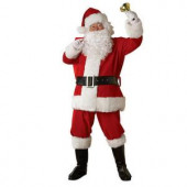 Regal Premiere Plush Santa Suit Costume for Adult