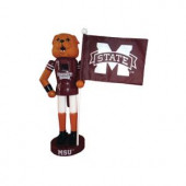12 in. MS State Mascot Nutcracker with Flag