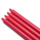 10 in. Red Straight Taper Candles (12-Set)