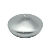4 in. Metallic Silver Floating Candles (3-Box)